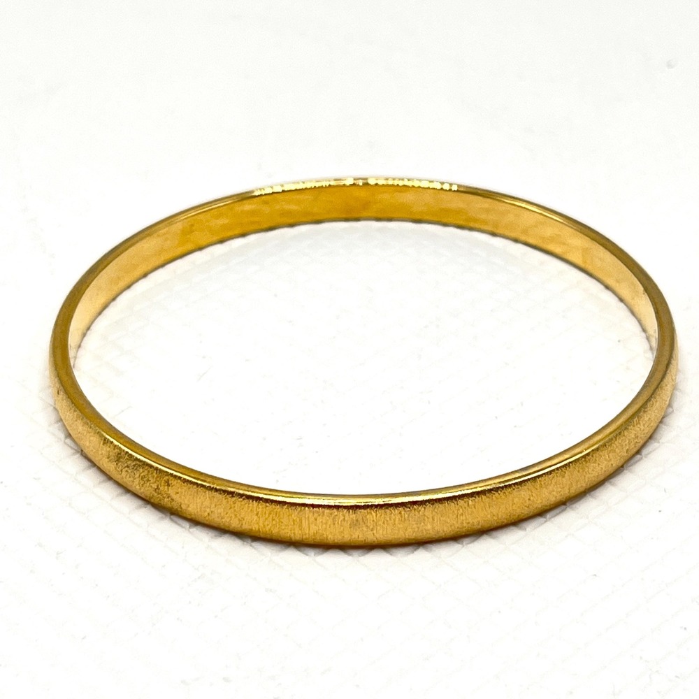 Vintage Monet Textured Gold Tone Bangle Bracelet 80s Costume Jewelry
